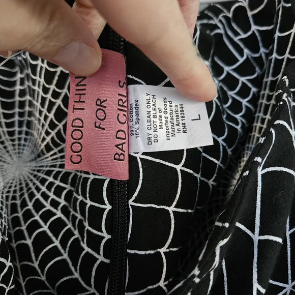 Wicked Swing Dress in Vintage Spiderweb Print - Vixen by Micheline Pitt - Picture 3 of 4